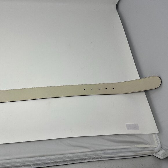 Gucci Cream 100% Leather GG Marmont Wide Belt 85 / 34 - Picture 7 of 7